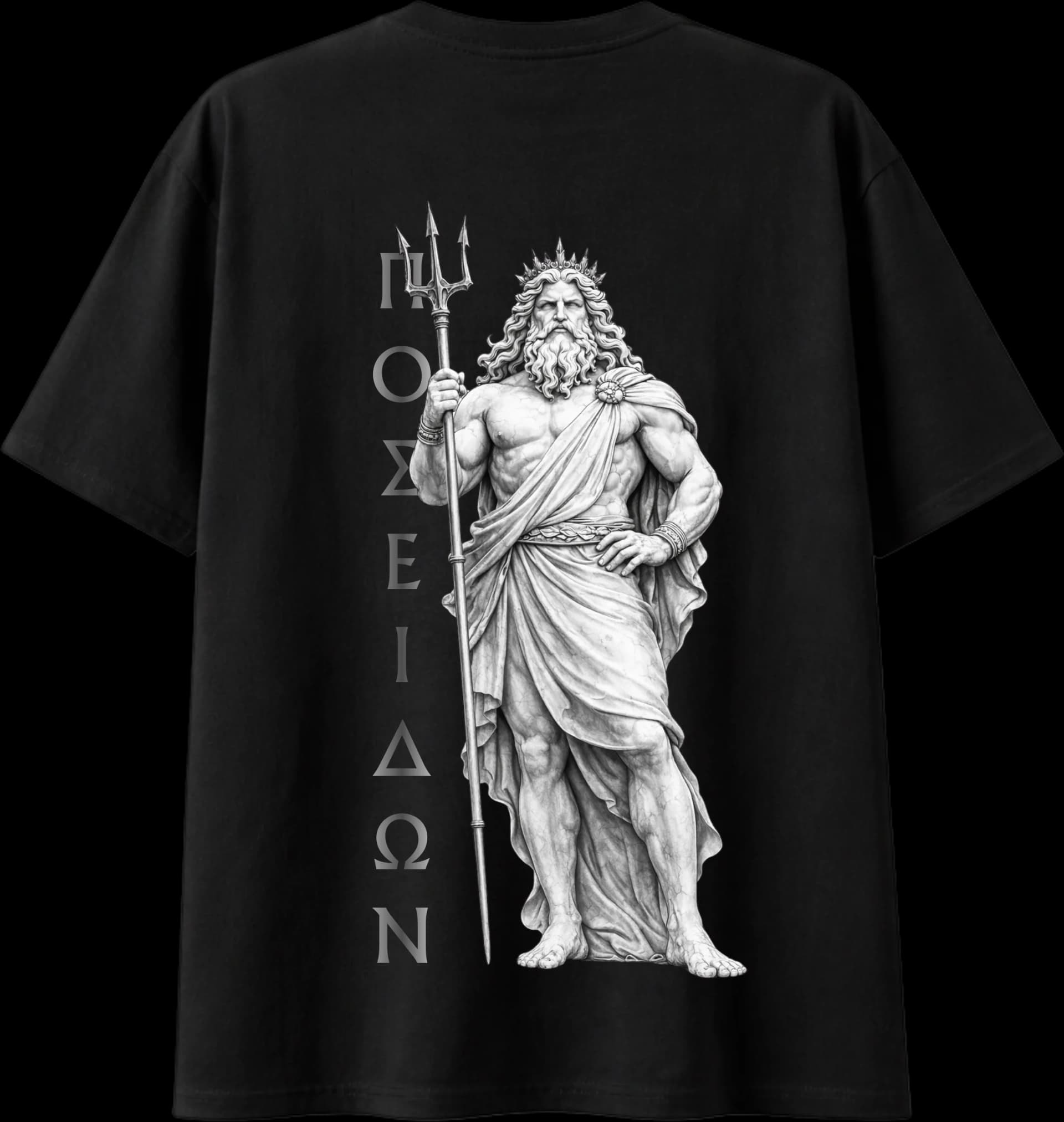 Poseidon back print — EDEN Garment design